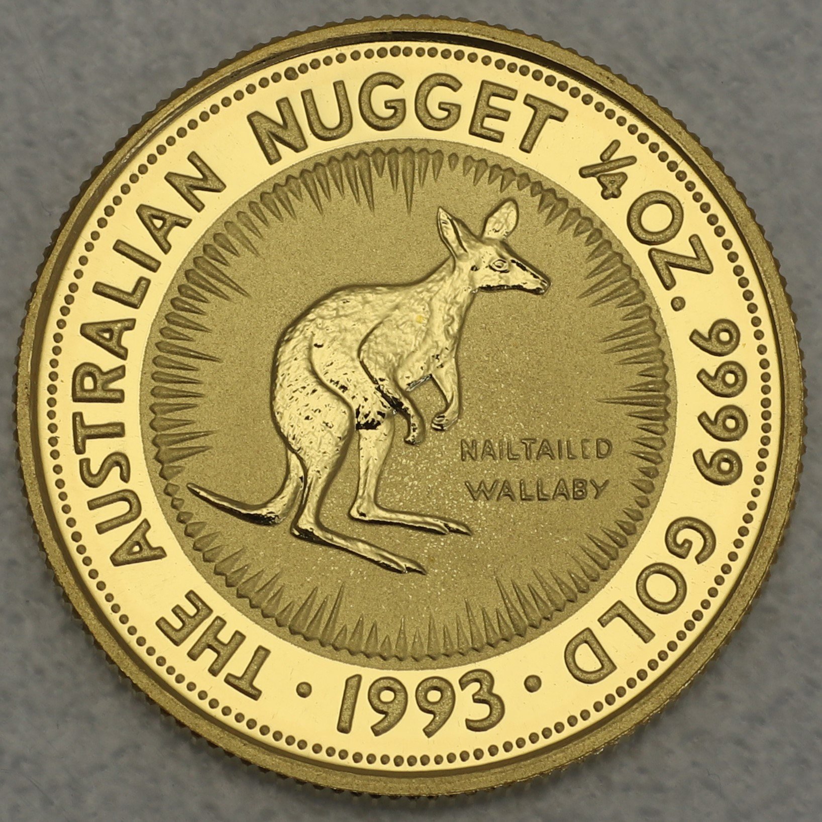 Goldmünze 1/4oz "Känguru" 1993 Australian Nugget (Australien) - Hauptansicht
