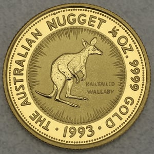 Goldmünze 1/4oz "Känguru" 1993 Australian Nugget (Australien) - Hauptansicht
