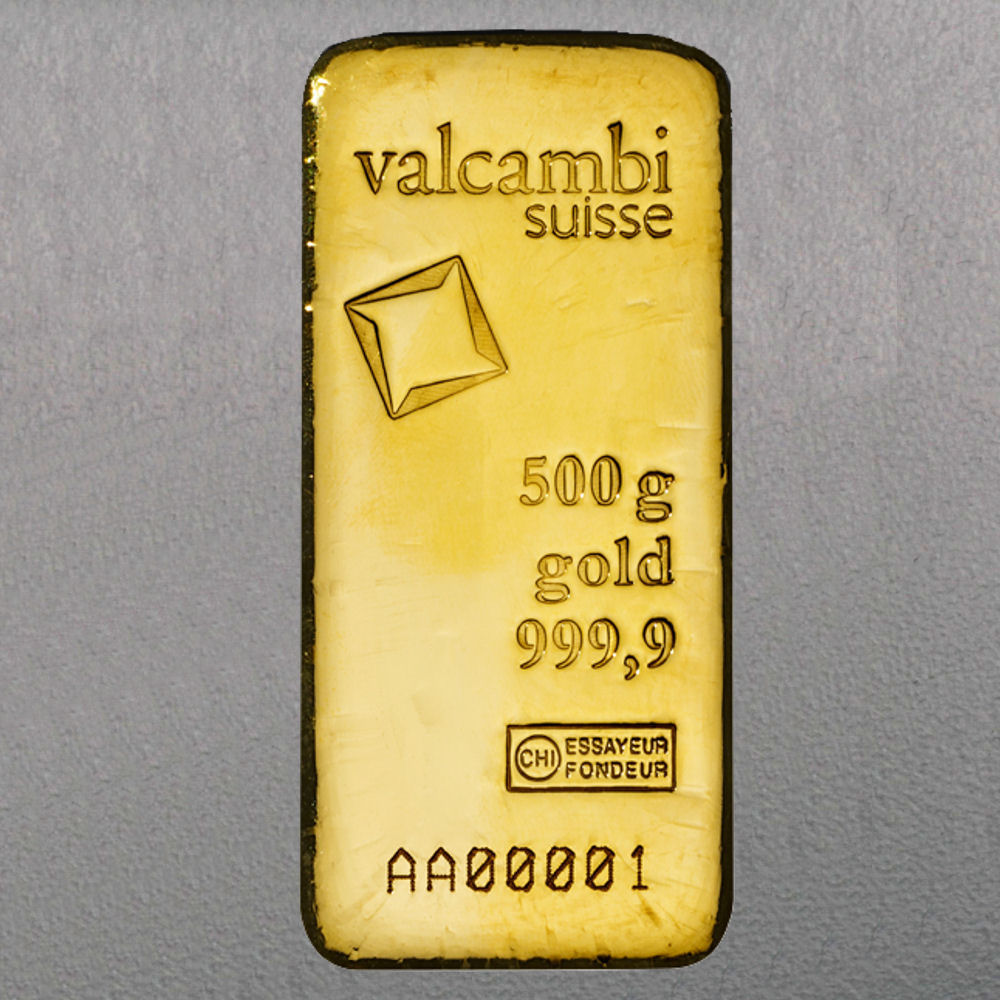 Goldbarren 500g VALCAMBI - "Resale" - Hauptansicht