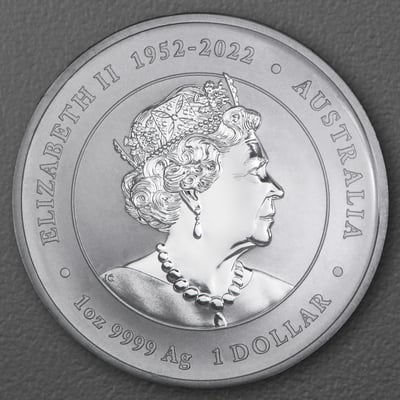 Silbermünze 1oz "Lila Drache" 2024 (koloriert) Lunar III – Year of the Dragon (Australien) - Miniaturansicht 2