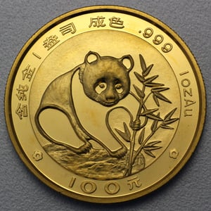 Goldmünze 1oz "Panda" 1988 (China) - Hauptansicht