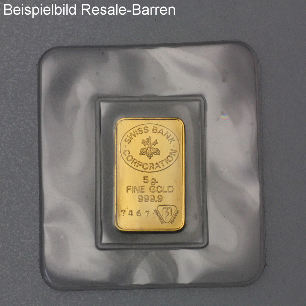 Goldbarren 5g "Resale" (div. Hersteller) - Detailansicht 7