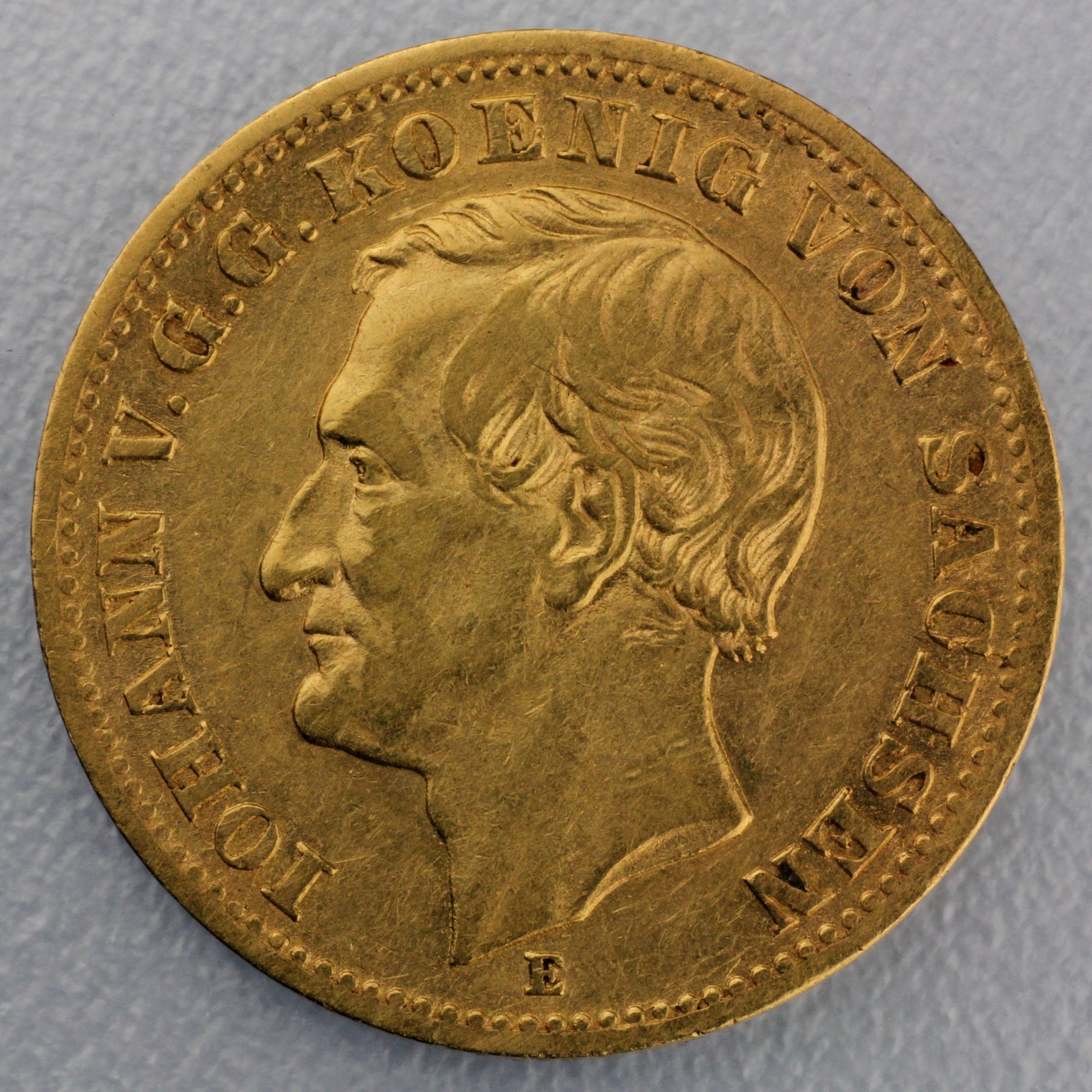 Goldmünze 10 Mark "Johann" (Sachsen) - Hauptansicht