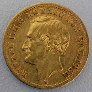 Goldmünze 10 Mark "Johann" (Sachsen) - Hauptansicht