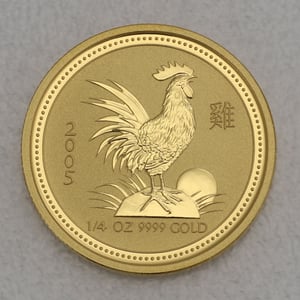 Goldmünze 1/4oz "Hahn" 2005 Lunar I – Year of the Rooster (Australien) - Hauptansicht