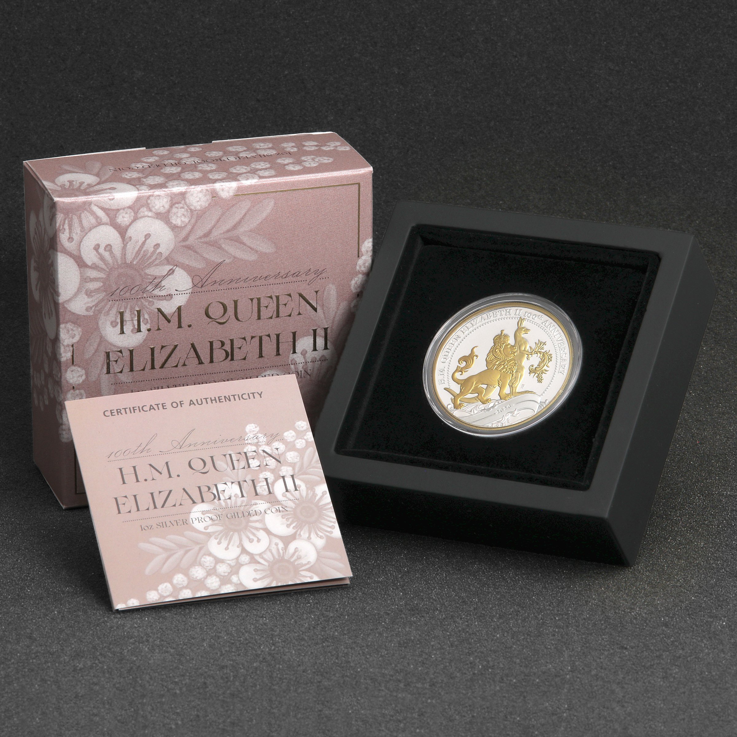 Silbermünze 1oz "H.M. Queen Elizabeth II 100th Anniversary" 2026 (PP/vergoldet) (Australien) - Detailansicht 4