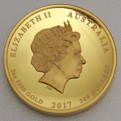 Goldmünze 2oz "Dragon & Phoenix" 2017 (PP/HR) (Australien) - Miniaturansicht 2