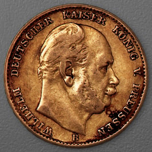 Goldmünze 10 Mark "Wilhelm I." 1872-B J.242 (Preußen) - Hauptansicht