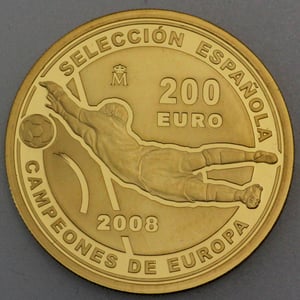 Goldmünze 200 Euro "Fußball EM" 2008 (Spanien) - Miniaturansicht 1