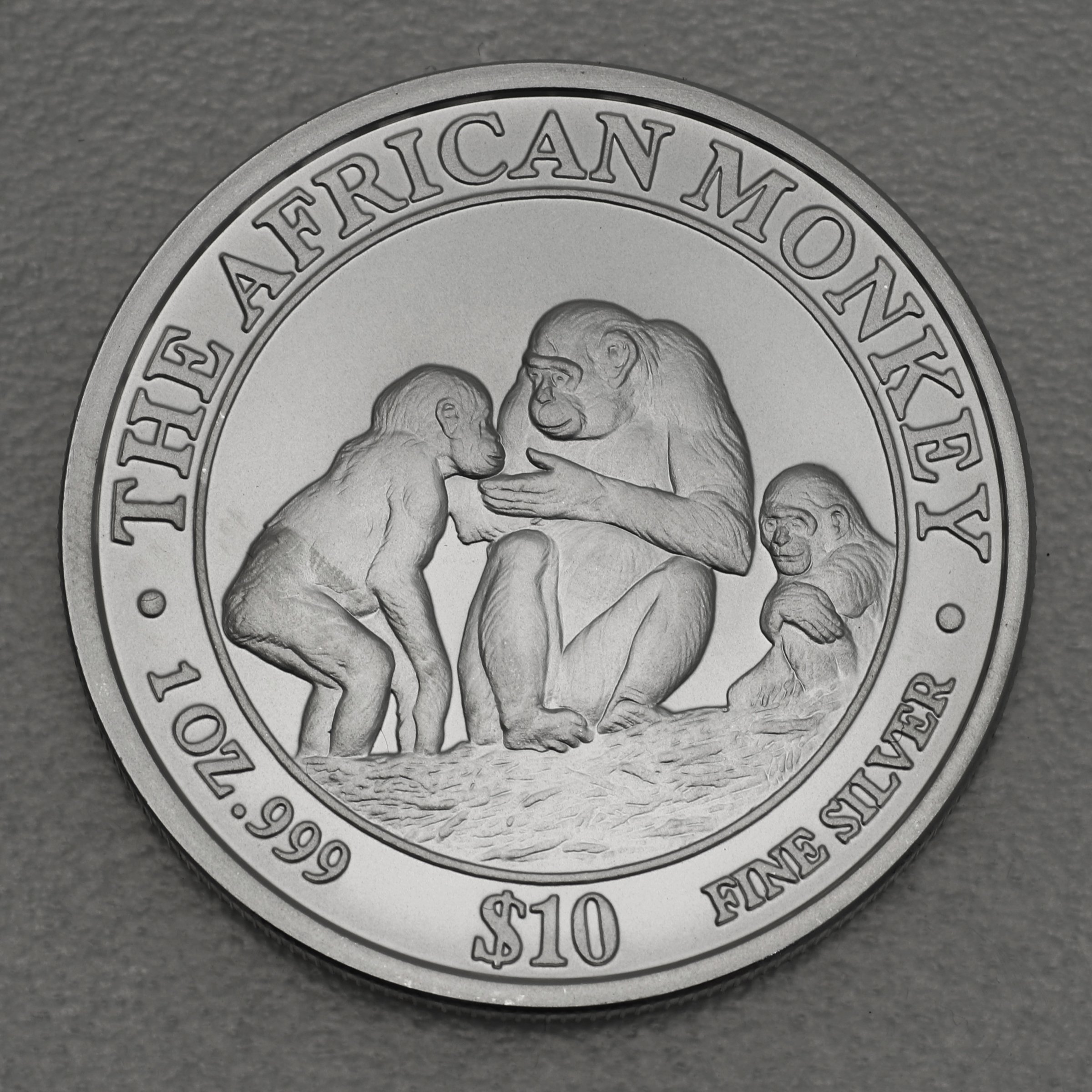 Silbermünze 1oz "Affe" 2004 The African Monkey (Somalia) - Hauptansicht