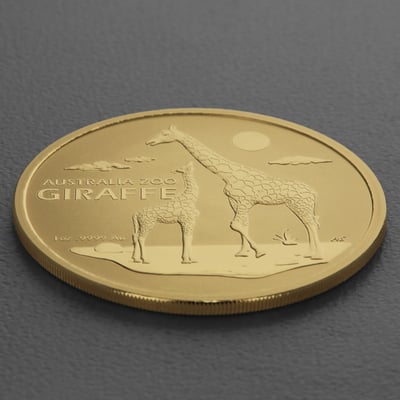 Goldmünze 1oz "Giraffe" 2024 Australia Zoo (Australien) - Miniaturansicht 3