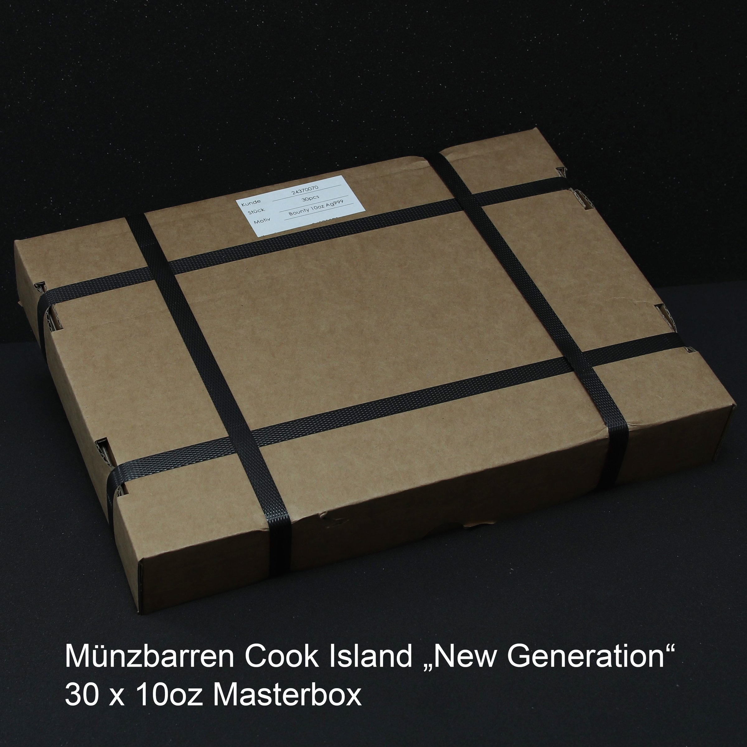 Münzbarren "Cook Islands" 30x 10oz (Masterbox) "New Generation" - Hauptansicht