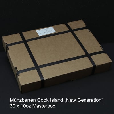 Münzbarren "Cook Islands" 30x 10oz (Masterbox) "New Generation" - Hauptansicht