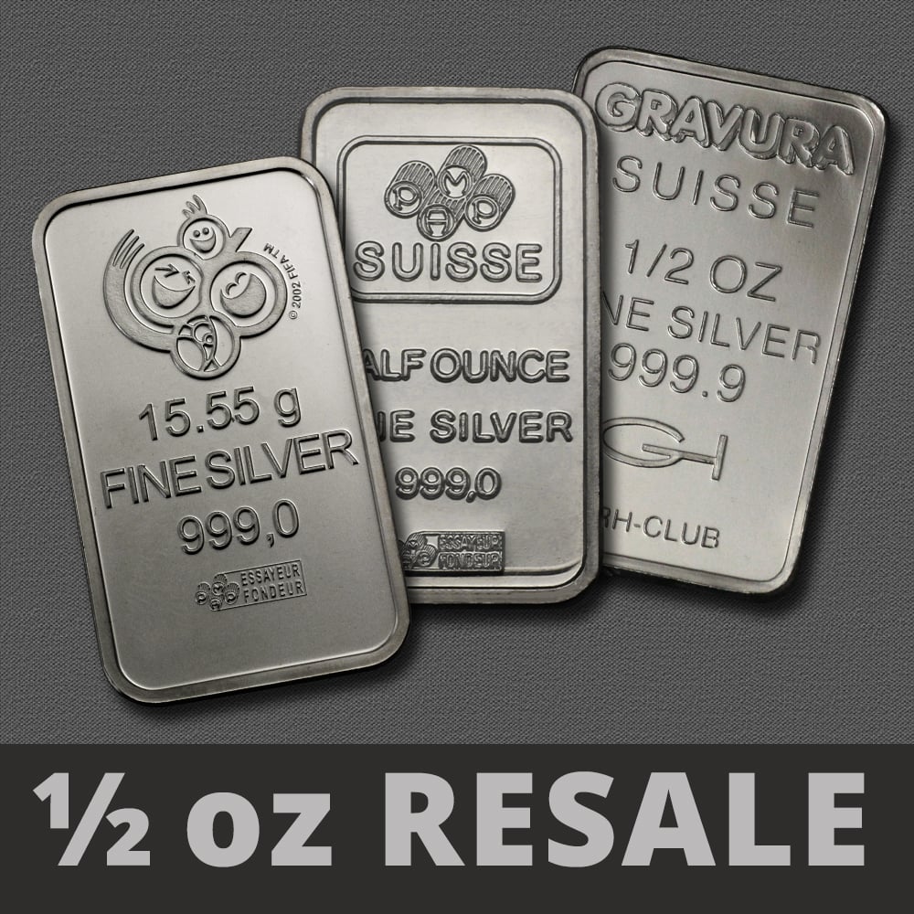 Silberbarren 1/2oz (Resale) - Hauptansicht