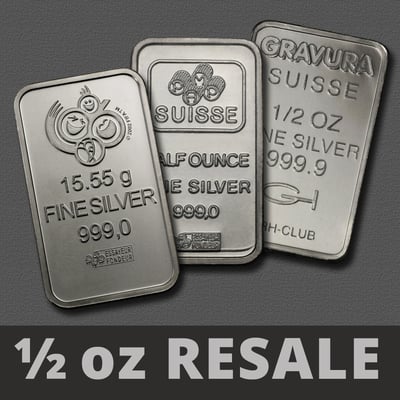 Silberbarren 1/2oz (Resale) - Miniaturansicht 1