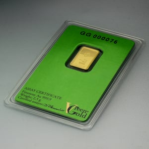 Goldbarren 2,5g "Green Gold" VALCAMBI (999,9 Au) - Miniaturansicht 4