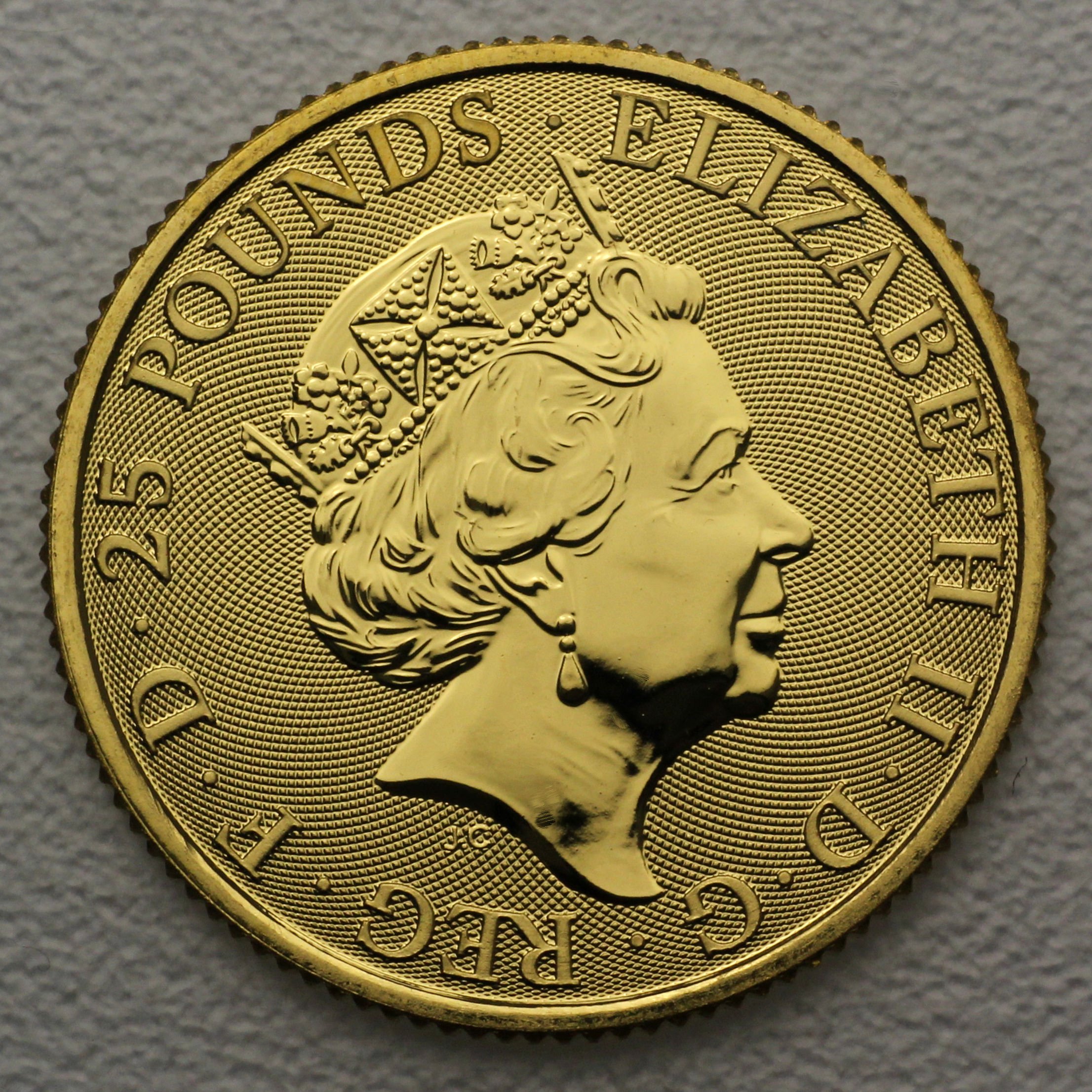 Goldmünze 1/4oz "Unicorn of Scotland" 2018 The Queen s Beasts (Großbritannien) - Detailansicht 1