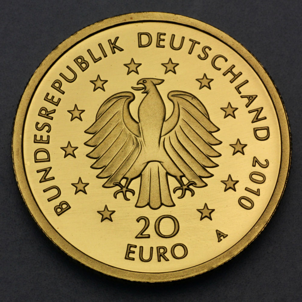 Goldmünze 20 Euro "Eiche" 2010 Deutscher Wald (Deutschland) - Detailansicht 1