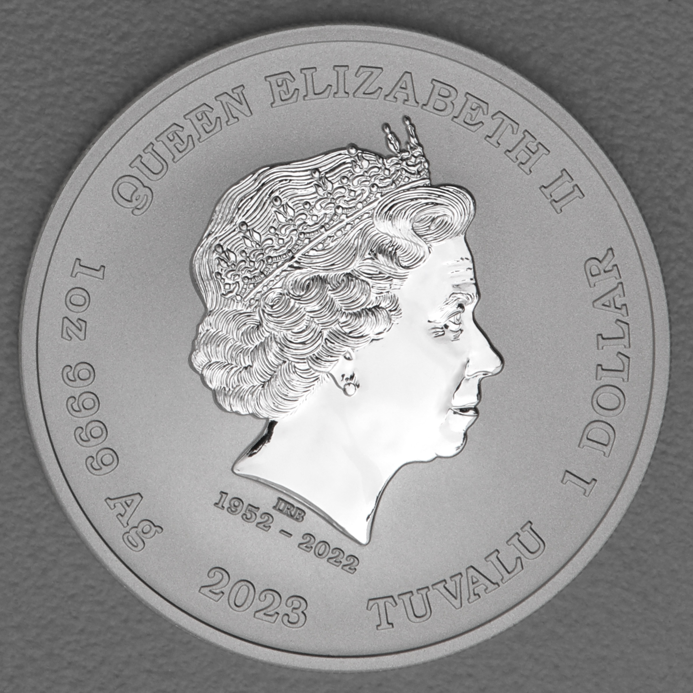 Silbermünze 1oz "Bis Idem Non Est Idem" 2023 (vergoldet) Ottifanten – Ottirand 19% (Tuvalu) - Detailansicht 1