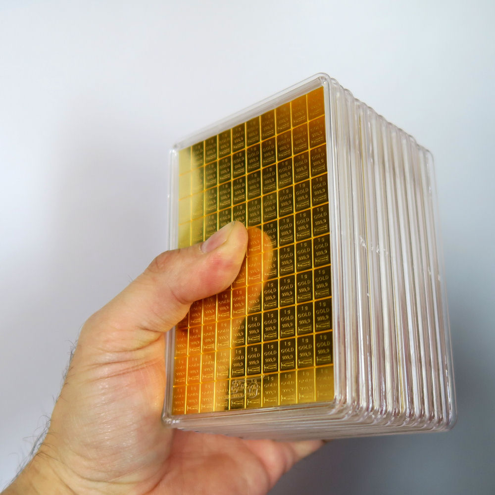 Investmentpaket (10x 100g Goldtafel) - Detailansicht 1