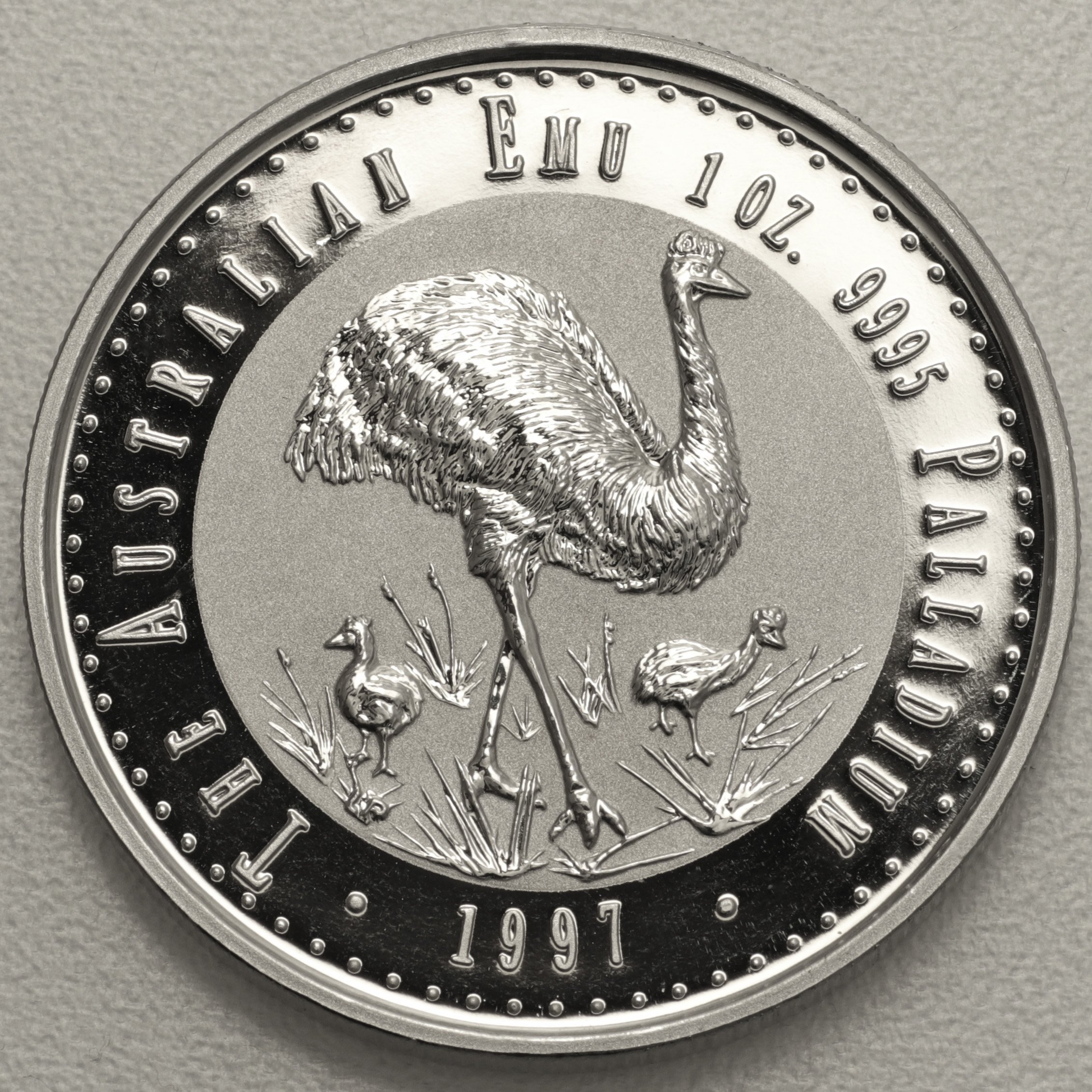 Palladiummünze 1oz "Emu" 1997 (Australien) - Hauptansicht