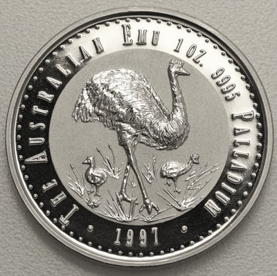 Palladiummünze 1oz "Emu" 1997 (Australien) - Miniaturansicht 1