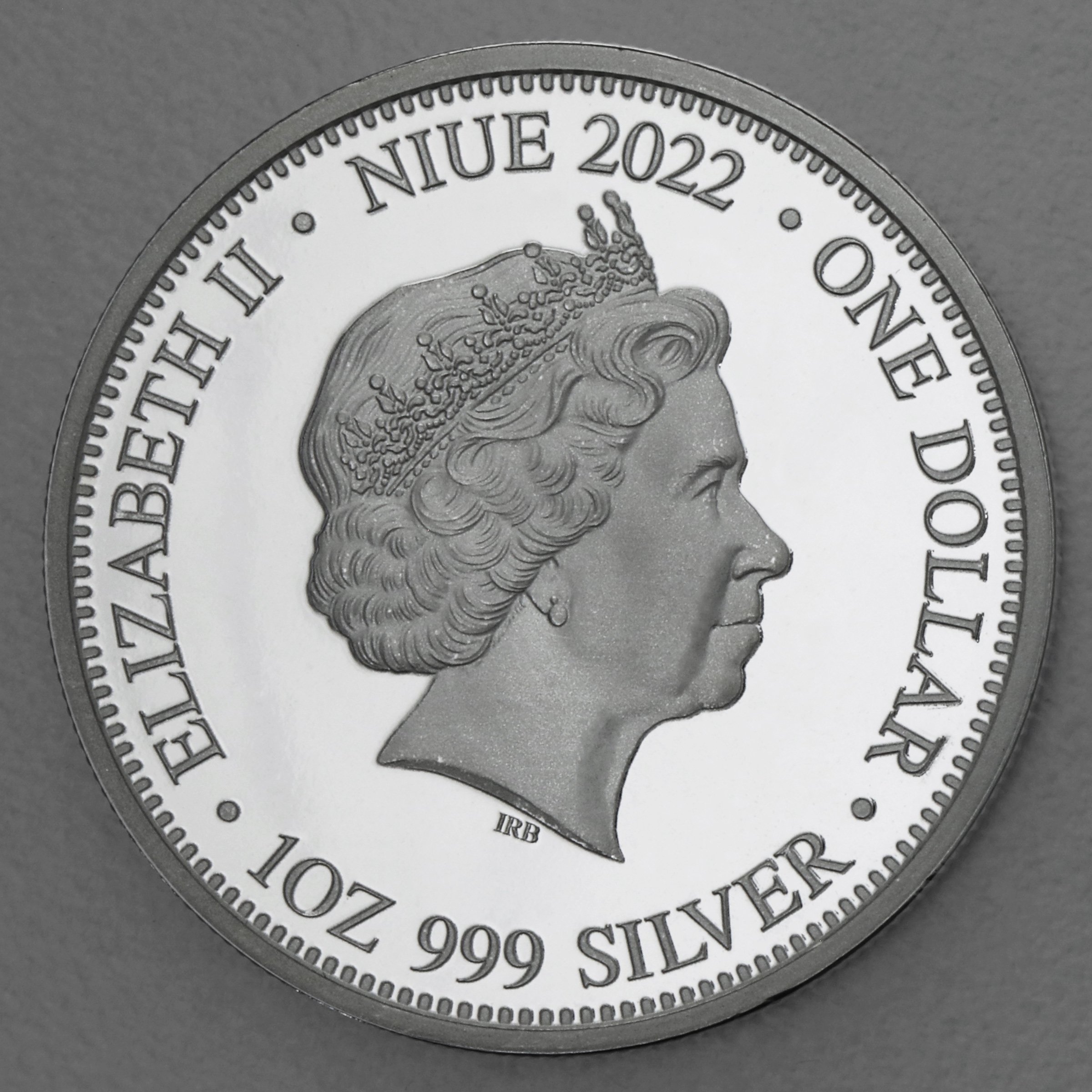 Silbermünze 1oz "Shark vs. Crocodile 2022" Apex Predators 19% (Niue) - Detailansicht 1