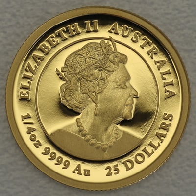 Goldmünze 1/4oz "Ochse" 2021 (PP) Lunar III – Year of the Ox (Australien) - Miniaturansicht 2