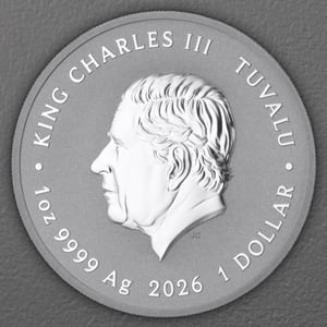 Silbermünze 1oz "The Upside Down" 2026 (koloriert) Stranger Things (Tuvalu) - Miniaturansicht 2