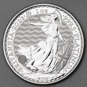 Platinmünze 1oz "Britannia" verschiedene Jahrgänge Charles III. diff. (Großbritannien) - Miniaturansicht 1
