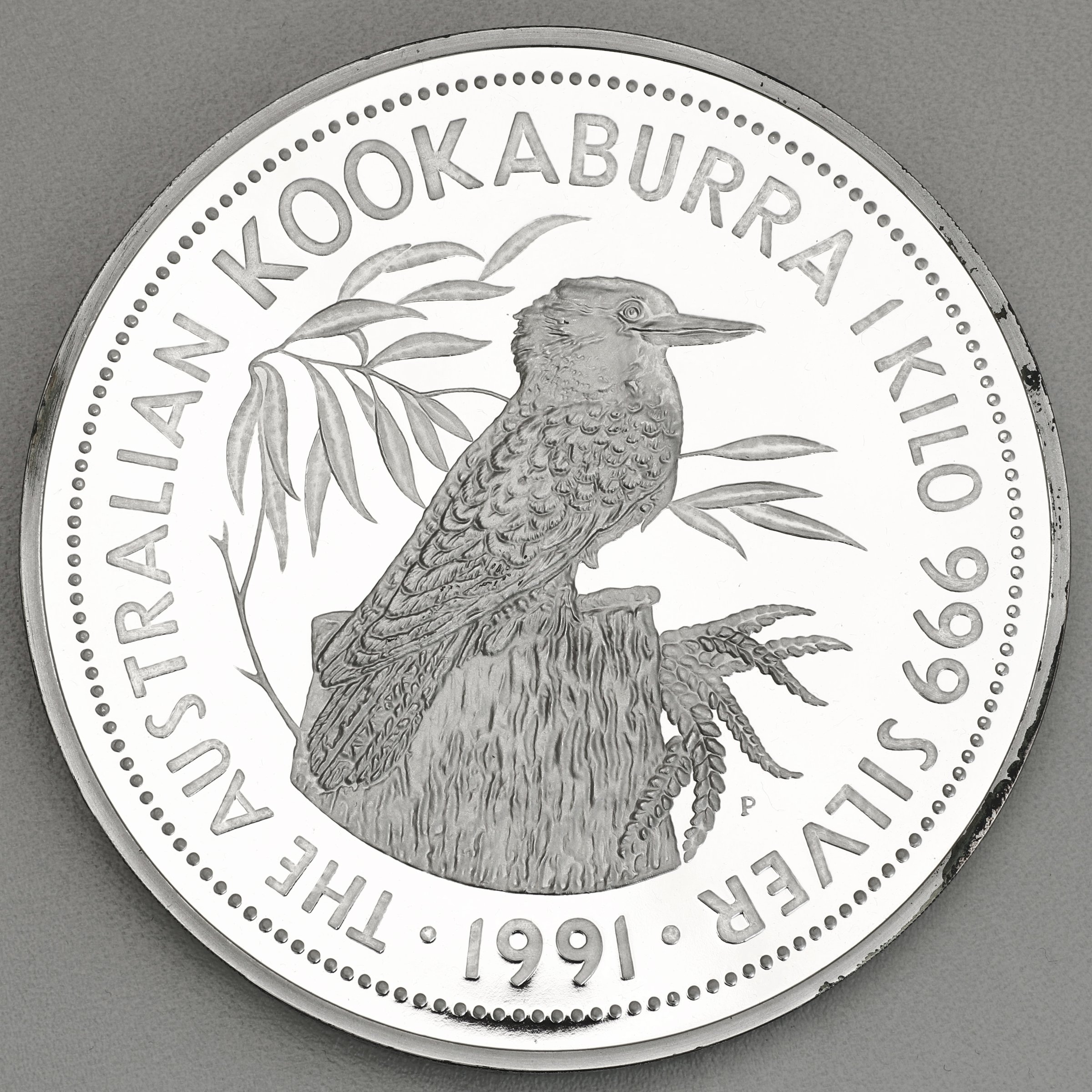 Silbermünze 1kg "Kookaburra" 1991 (PP) (Australien) - Hauptansicht