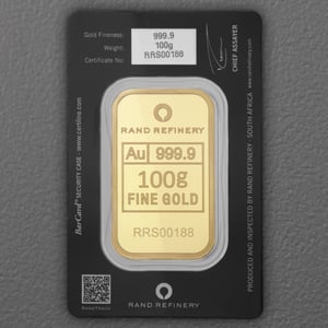 Goldbarren 100g Rand Refinery "Elefanten-Motiv" - Miniaturansicht 2