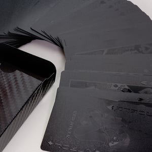 Spielkarten schwarzfarben Set 54 Karten - Miniaturansicht 2