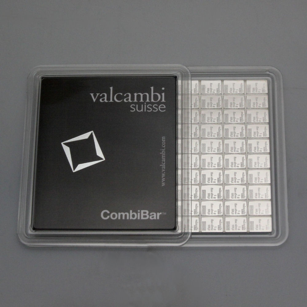 Silbertafel VALCAMBI (100x 1g Ag) "CombiBar" - Hauptansicht