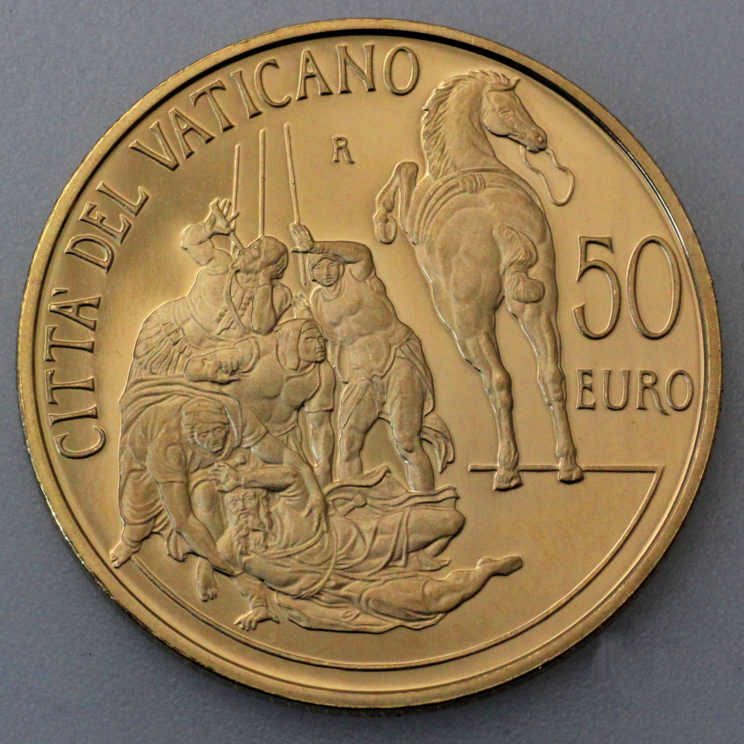 Goldmünze "50 Euro - 2012" Bekehrung des Heiligen Paulus (Vatikanstadt) - Detailansicht 1