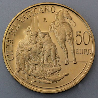 Goldmünze "50 Euro - 2012" Bekehrung des Heiligen Paulus (Vatikanstadt) - Miniaturansicht 2
