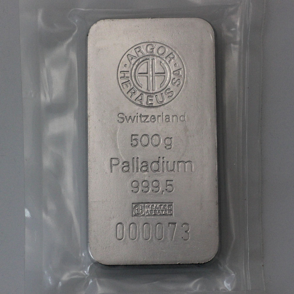 Palladiumbarren 500g "Resale" - Detailansicht 2