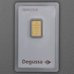 Goldbarren 2,5g DEGUSSA Resale - Hauptansicht