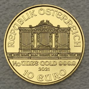 Goldmünze 1/10oz "Wiener Philharmoniker" verschiedene Jahrgänge (Österreich) - Miniaturansicht 2