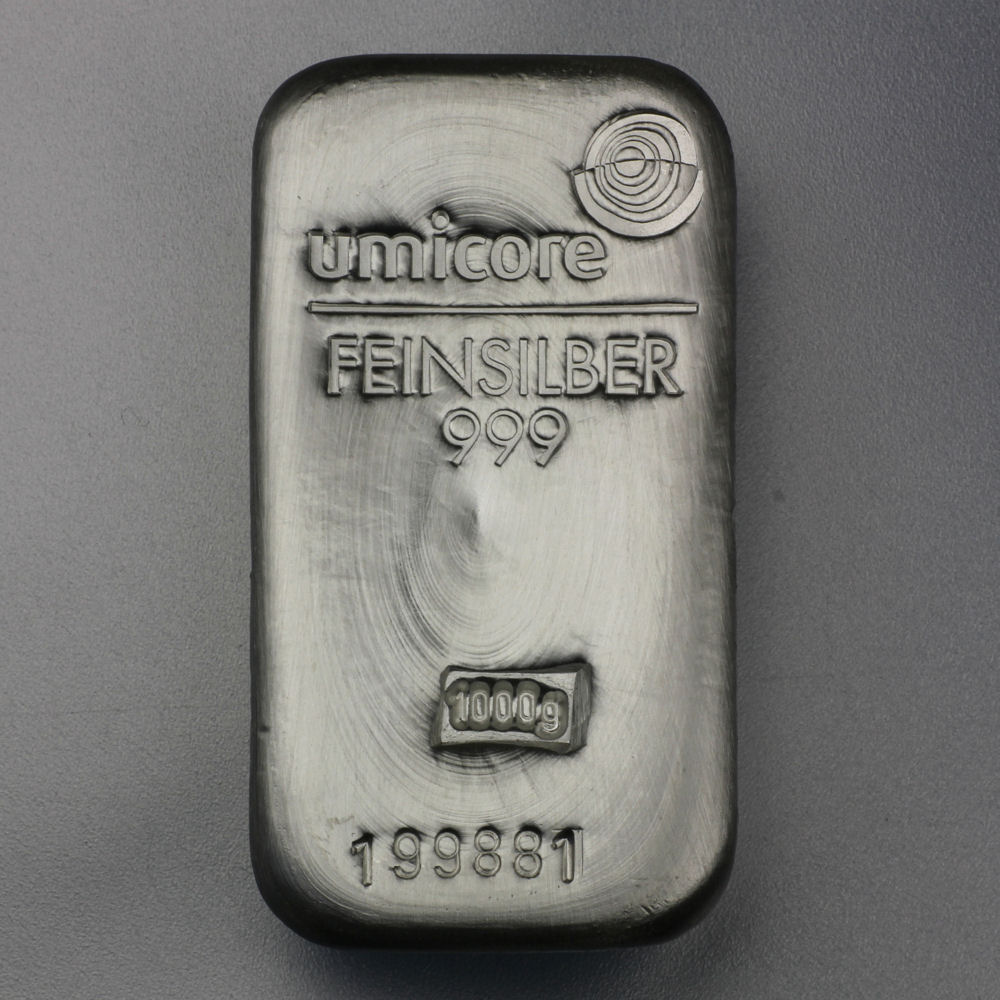 Silberbarren 1kg UMICORE (Resale) - Detailansicht 1