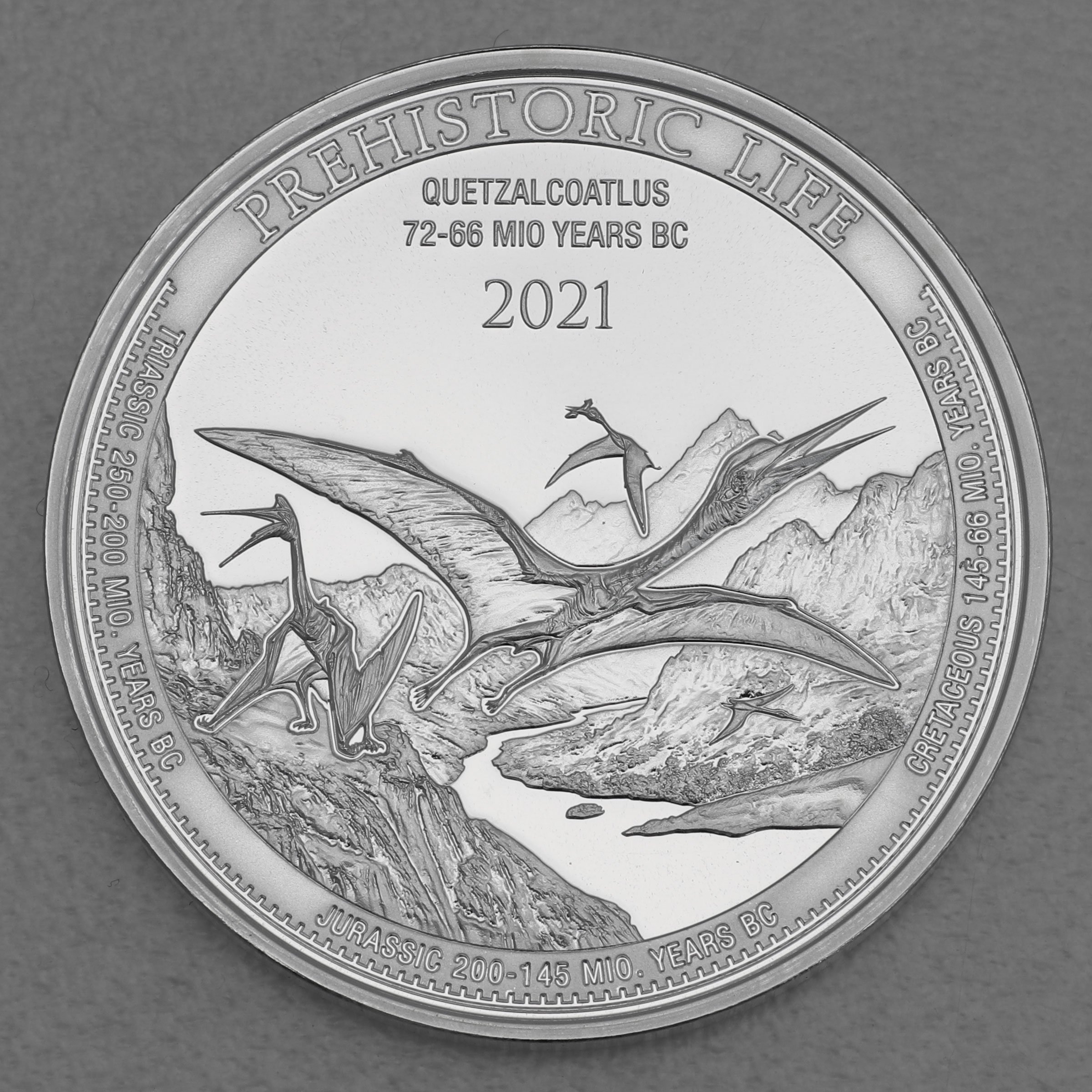 Silbermünze 1oz "Quetzalcoatlus 2021" Prehistoric Life 19% (Kongo) - Hauptansicht
