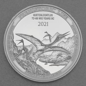 Silbermünze 1oz "Quetzalcoatlus 2021" Prehistoric Life 19% (Kongo) - Hauptansicht