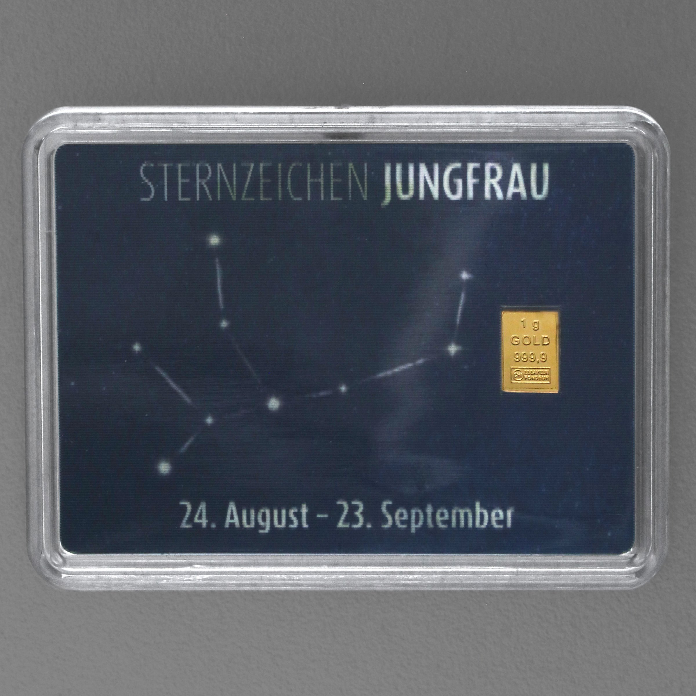 Goldbarren 1g "Sternzeichen: Jungfrau" (Flip) - Detailansicht 2