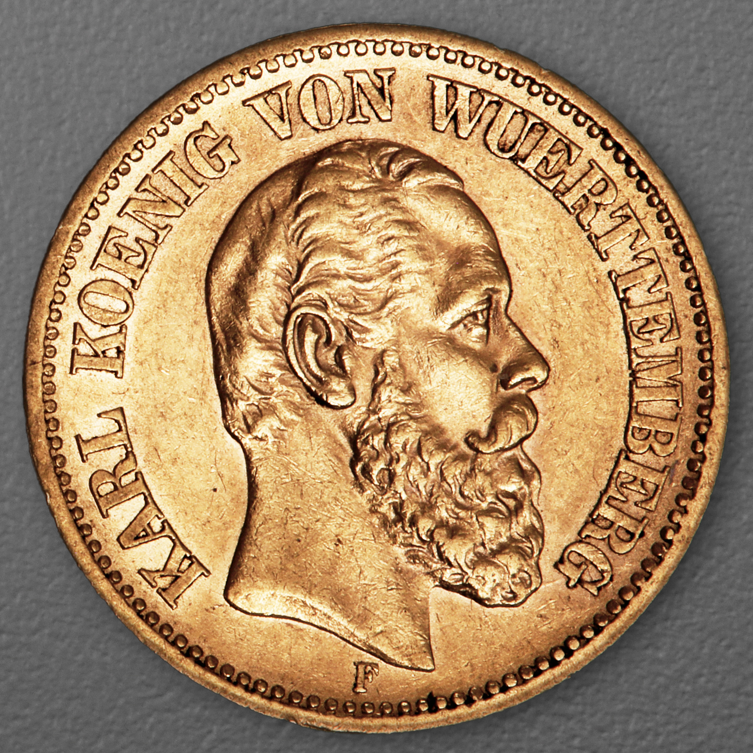 Goldmünze 20 Mark "Karl" 1873-F J.290 (Württemberg) - Hauptansicht