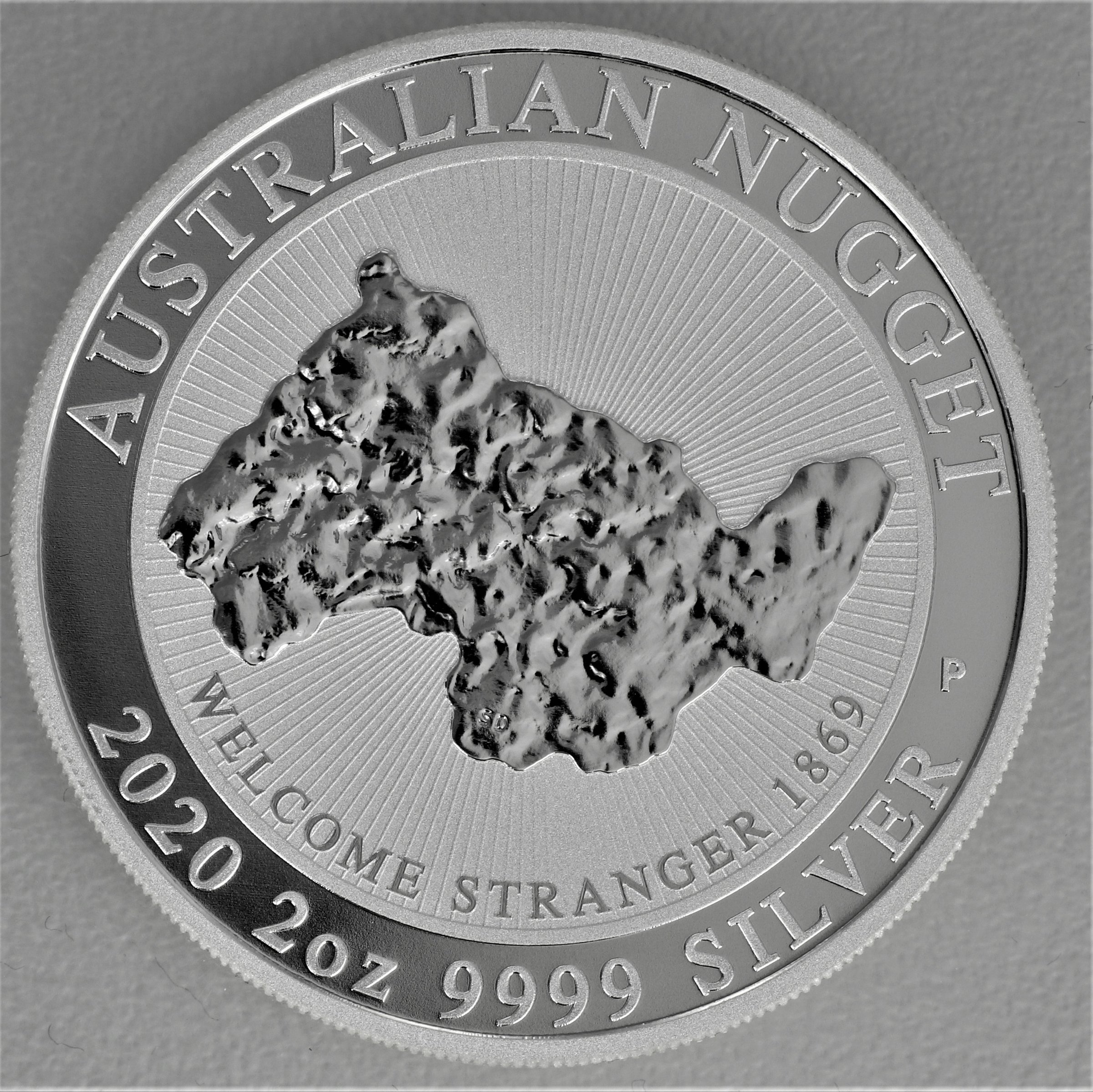 Silbermünze 2oz "Welcome Stranger" 2020 Australian Nugget (Australien) - Hauptansicht