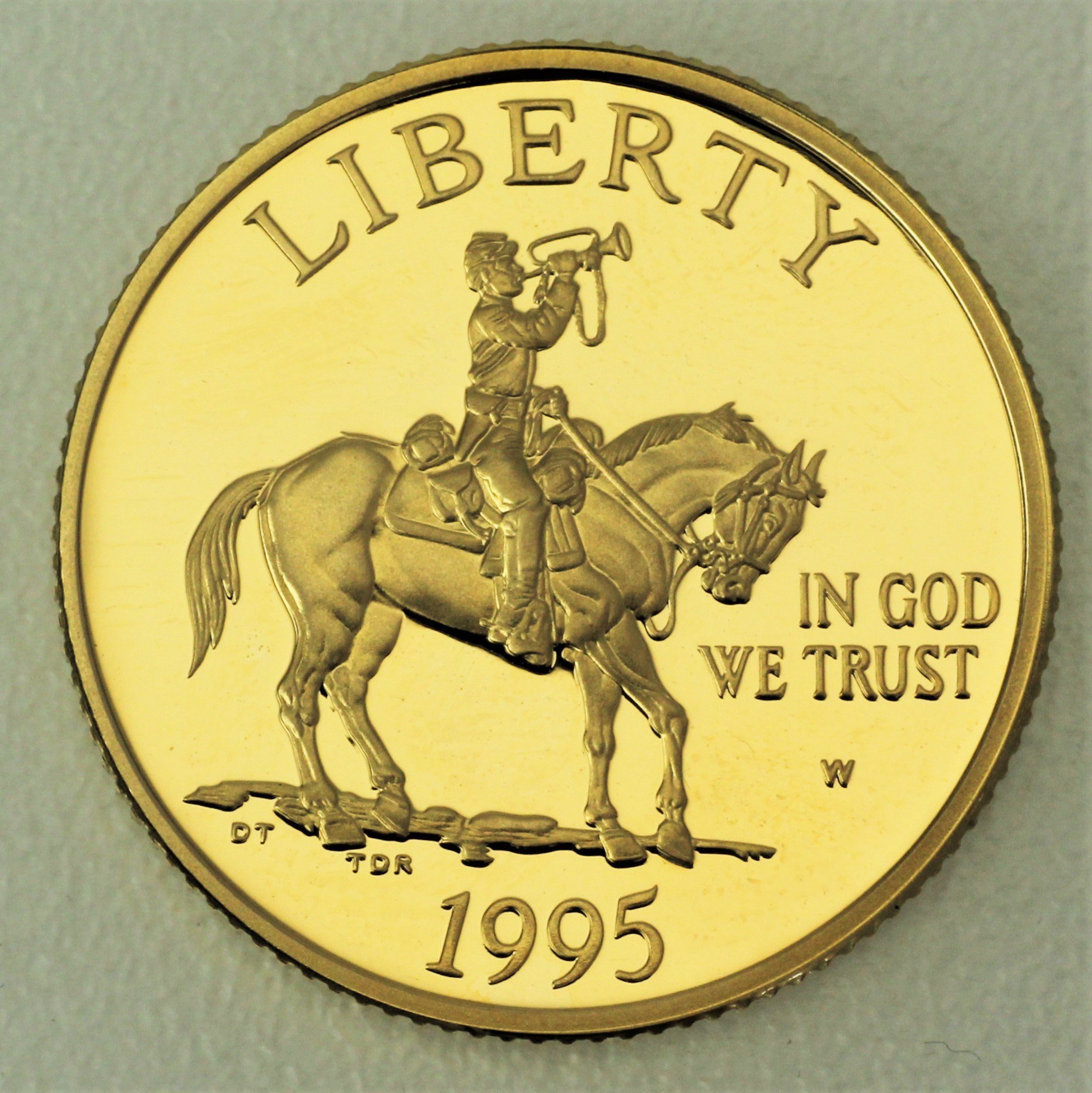 Goldmünze 5 Dollar "Bürgerkrieg" 1995 (PP) (USA) - Hauptansicht
