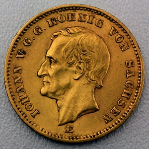 Goldmünze 20 Mark "Johann" (Sachsen) - Hauptansicht