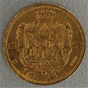 Goldmünze "20 Lei" 1868-1906 (Rumänien) - Miniaturansicht 2