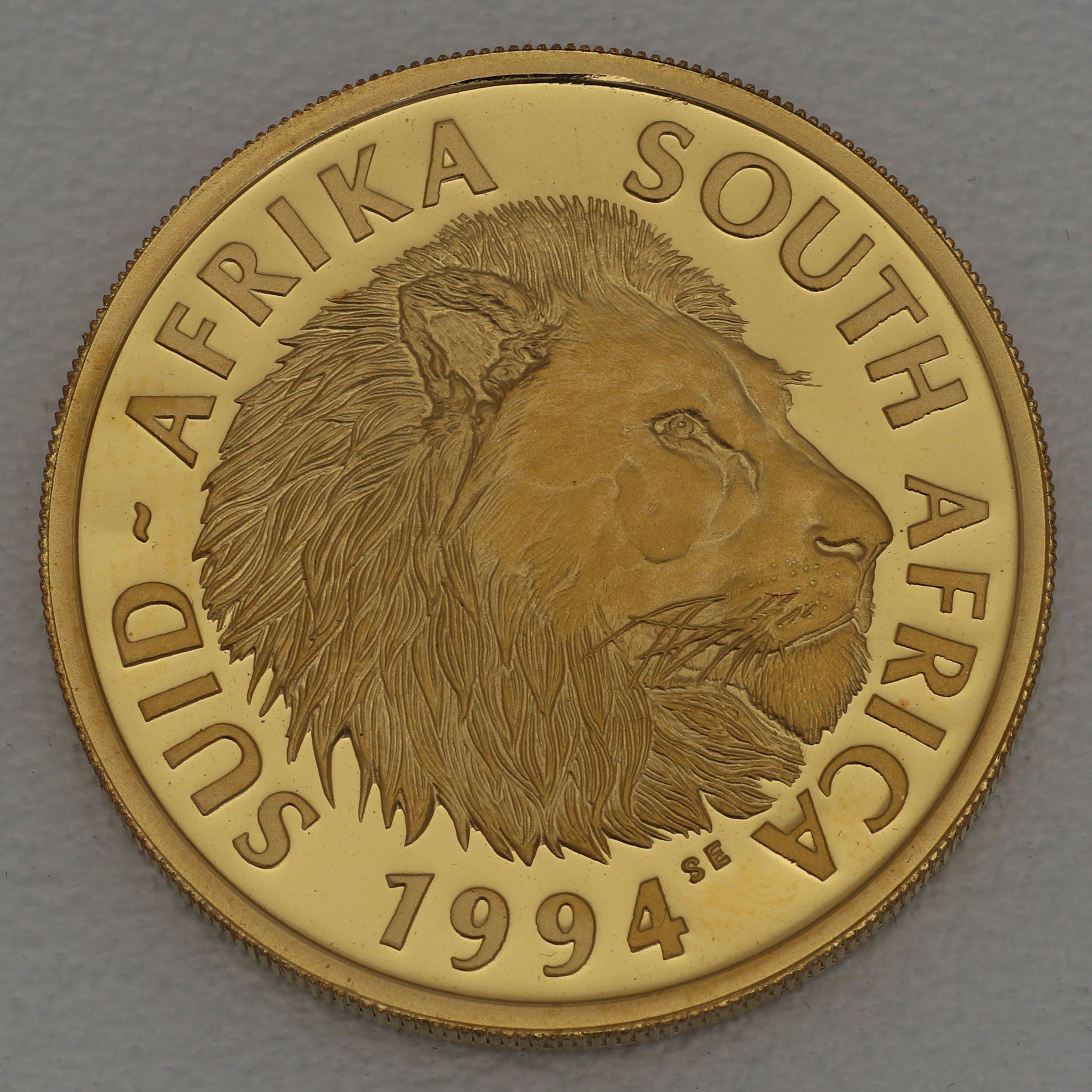 Goldmünzen "The Lion" 1994 Natura Set 4-teilig Big Five (Südafrika) - Detailansicht 4
