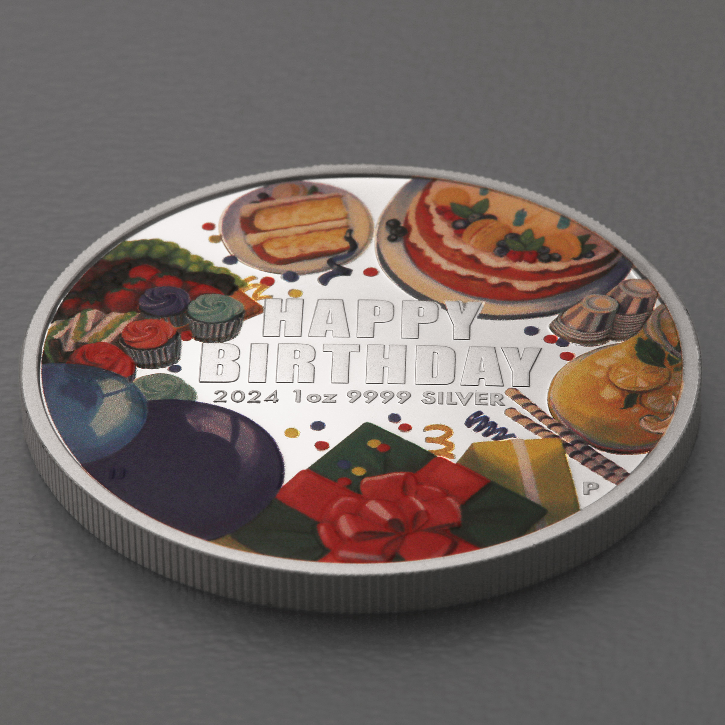 Silbermünze 1oz "Happy Birthday" 2024 (PP) (Australien) - Detailansicht 2